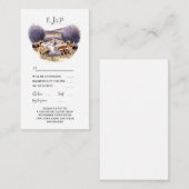 Toscaanse lavendel Italiaans eetland chic Advieskaart (Voorkant / Achterkant)