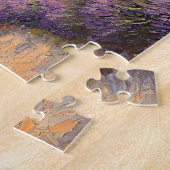 Toscaanse lavendelveld met stenen huisje legpuzzel (Zijkant)