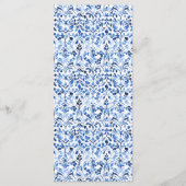 Toscaanse Lemon Grove Waterverf bruiloft Menu (Achterkant)