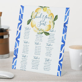 Toscaanse Lemon Waterverf Tegel Zitbord Reclamebord Met Voetstuk