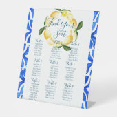 Toscaanse Lemon Waterverf Tegel Zitbord Reclamebord Met Voetstuk (Voorkant)