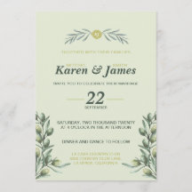 Toscaanse Olijftuin bruiloft uitnodiging