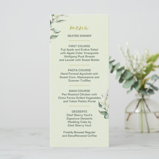 Toscaanse Olijftuin Menu (Staand voorkant)