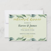 Toscaanse Olijftuin repetitie diner uitnodiging (Voorkant)