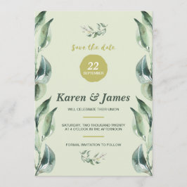 Toscaanse Olijftuin Sla de datum foto Save The Date