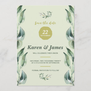 Toscaanse Olijftuin Sla de datum foto Save The Date