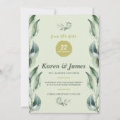 Toscaanse Olijftuin Sla de datum foto Save The Date (Voorkant)