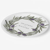Toscaanse olijven Botanisch Bord met schuurpapier (Gekanteld)