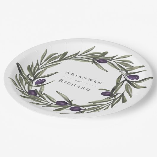 Toscaanse olijven Botanisch Bord met schuurpapier (Gekanteld)