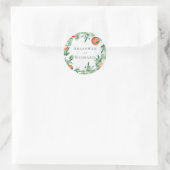 Toscaanse Olijven Botanische Wreath Ronde Sticker (Tas)