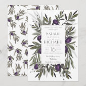 Toscaanse Olijven bruiloft, Kaart (Voorkant / Achterkant)