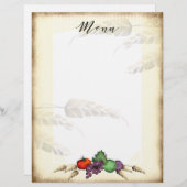 Toscaanse oogstvoedingsmiddelen verouderd tarwemen (Voorkant / Achterkant)