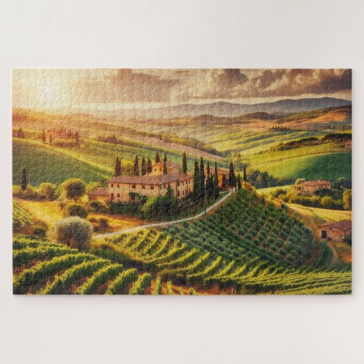 Toscaanse platteland - Adembenemend Schilderachtig Legpuzzel (Horizontaal)