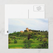 Toscaanse platteland briefkaart (Voorkant / Achterkant)
