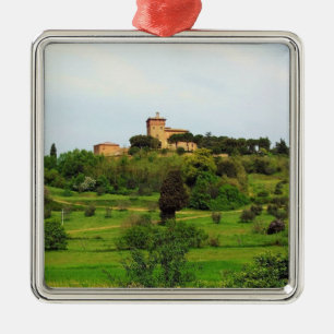 Toscaanse platteland metalen ornament