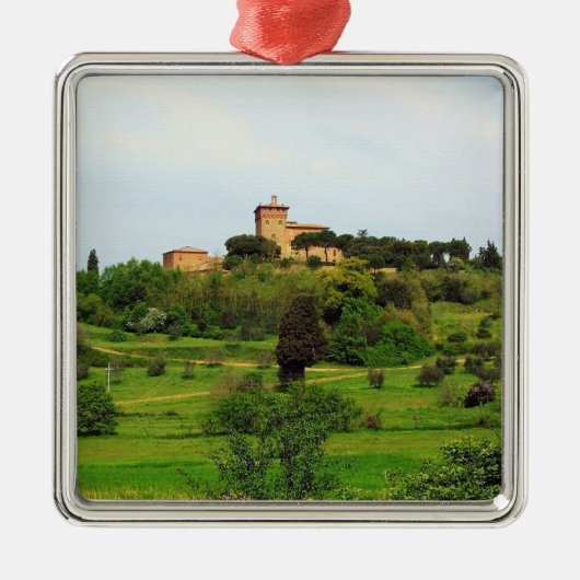 Toscaanse platteland metalen ornament (Voorkant)