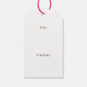 Toscaanse rijke rode druiven cocktail servetten cadeaulabel (Achterkant)