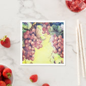 Toscaanse rode druiven servetten voor wijn nachten (Insitu)