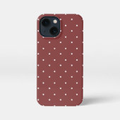 Toscaanse rode en witte Polka Dots Telefoonhoesjes iPhone Hoesje (Achterkant)