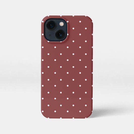 Toscaanse rode en witte Polka Dots Telefoonhoesjes iPhone Hoesje (Achterkant)