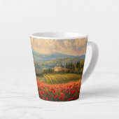 Toscaanse scene 2 latte mok (Rechterhoek)