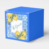 Toscaanse Tegel Waterverf met citroen Bedankdoosjes (Voorkant Zijde)