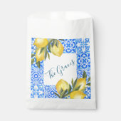 Toscaanse Tegel Waterverf met citroen Bedankzakje (Voorkant)