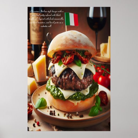 Toscaanse truffel verleiding 24x36 poster (Voorkant)