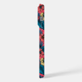 Toscaanse tuin in rood en blauw iPhone hoesje (Linkerkant)