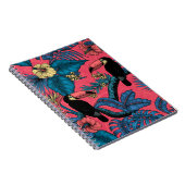 Toscaanse tuin in rood en blauw notitieboek (Rechterzijde)