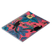 Toscaanse tuin in rood en blauw notitieboek (Linkerzijde)