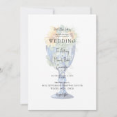 Toscaanse uitnodiging voor een mediterraan huwelij (Voorkant)