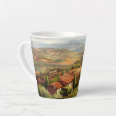 Toscaanse vakantie 1 latte mok (Linkerhoek)