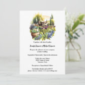 Toscaanse villa Italiaans wijnhuis waterverf wijng Kaart (Staand voorkant)