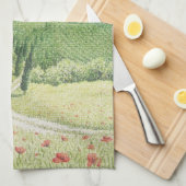 Toscaanse vineyards, Italië, pasteltheekdoek Theedoek (Quarter Fold)