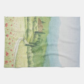 Toscaanse vineyards, Italië, pasteltheekdoek Theedoek (Horizontaal)