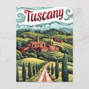 Toscaanse vintage briefkaart