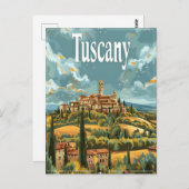 Toscaanse Vintage Briefkaart (Voorkant / Achterkant)