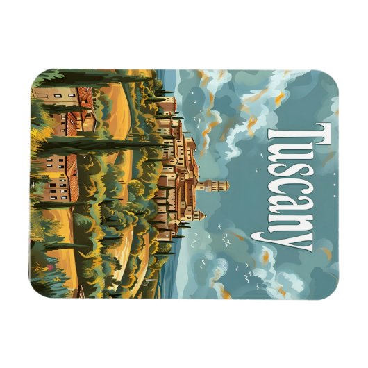 Toscaanse Vintage Magneet (Horizontaal)