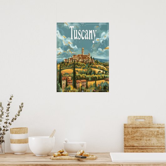Toscaanse Vintage Poster (Keuken)