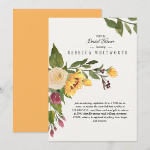 Toscaanse Virtual GoldZonnebloem Bloemen Vrijgezel Kaart