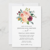 Toscaanse Waterverf van botanische bloemen Kaart (Voorkant)