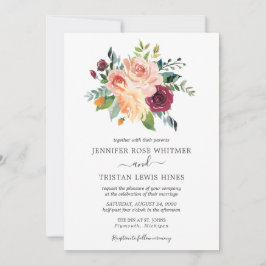 Toscaanse Waterverf van botanische bloemen Kaart