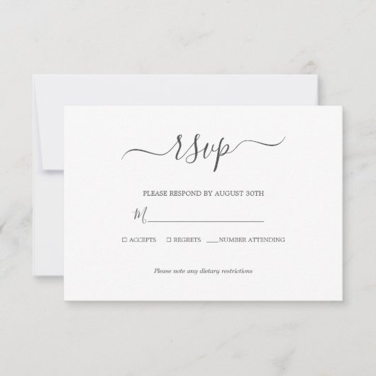 Toscaanse Waterverf van botanische bloemen RSVP Kaartje (Voorkant)