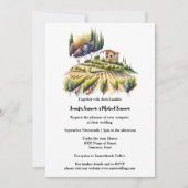 Toscaanse waterverf villa Toscaanse wijnmakerij It Kaart (Voorkant)