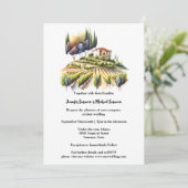 Toscaanse waterverf villa Toscaanse wijnmakerij It Kaart (Staand voorkant)