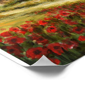 Toscaanse weg met papavers poster (Hoek)