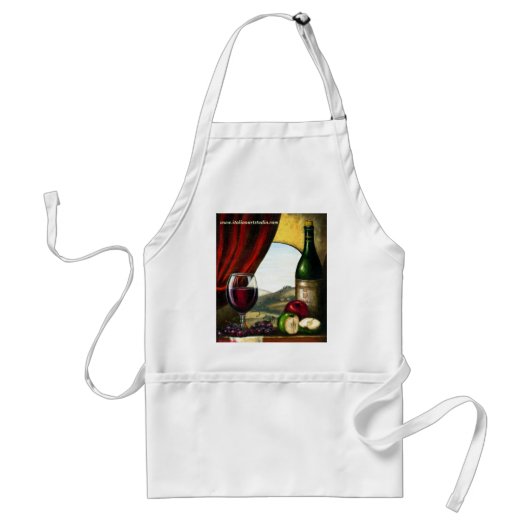 Toscaanse wijn Apron Standaard Schort (Voorkant)