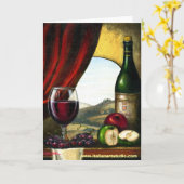 Toscaanse wijn I Kaart (Gele Bloem)