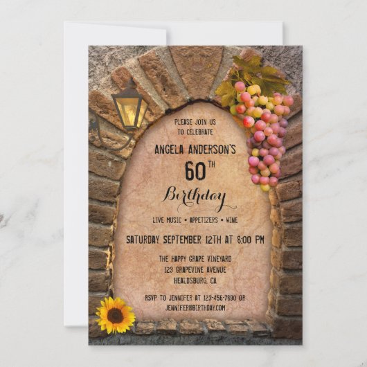 Toscaanse wijn met als geboortedag beschouwd uitno kaart (Voorkant)